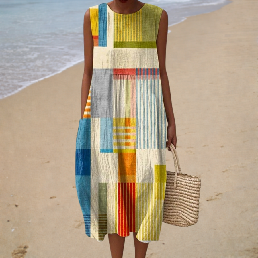 Vestido de Verano Cómodo Sin Mangas