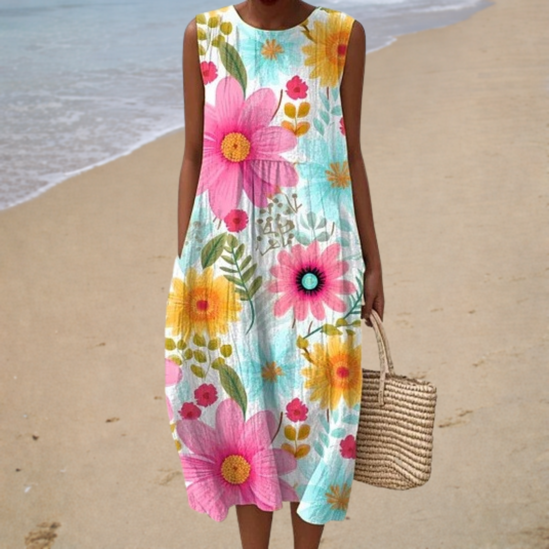 Vestido de Verano Cómodo Sin Mangas