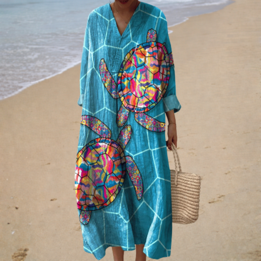 Vestido de Verano Impreso Halagador