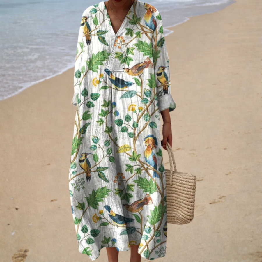 Vestido de Verano Impreso Halagador
