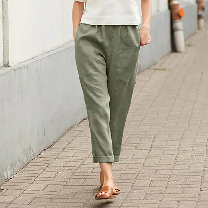 Kriza - Pantalones Amplios con Bolsillos