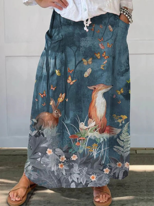 Falda Estampada Ligera